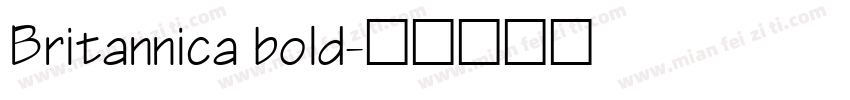 Britannica bold字体转换